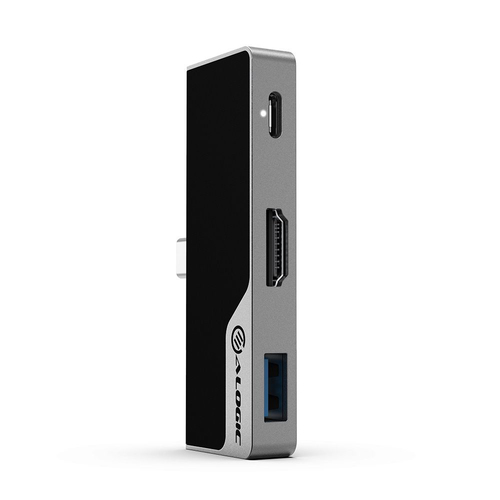 Alogic USB-C Dock Nano Mini mit 4k HDMI/USB-A 60W grau 
