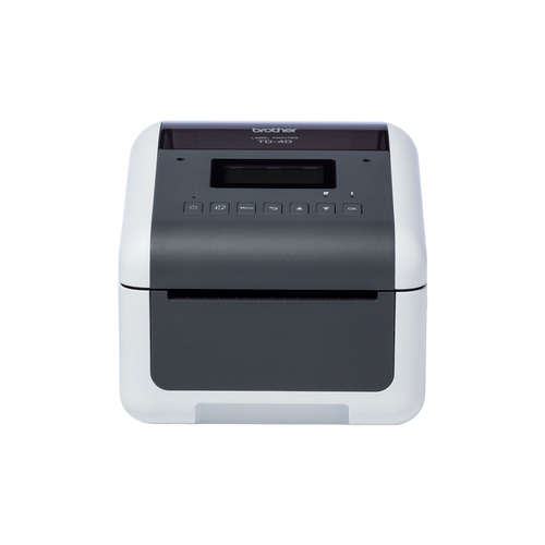 BROTHER Label printer 300 dpi USB + interface serie RS-232C + Ethernet + Wi-Fi + Bluetooth + USB host and a screen (TD4550DNWBXX1) 