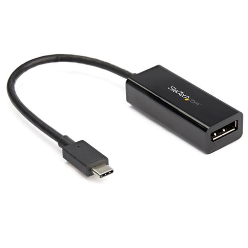 StarTech.com CDP2DP14B USB-C auf DisplayPort Adapter (8K 30Hz, HBR3 Adapter, Thunderbolt 3, Video Dongle fur DP 1.4 Monitor &amp; Display) - Externer Videoadapter - USB-C - DisplayPort - Schwarz 