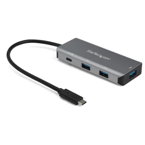 StarTech.com HB31C3A1CPD3 4-Port USB-C-Hub (mit Stromversorgung, 10 Gbit/s, 3 x USB-A- und 1x 25 cm USB-C Anschlusskabel) - Hub - 1 x USB-C + 3 x USB 3.1 - Desktop 