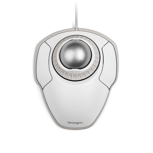 Kensington Orbit with Scroll Ring - Trackball - rechts- und linkshndig - optisch - kabelgebunden - USB - wei 