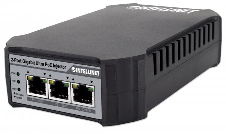 Intellinet 2-Port Gigabit Ultra PoE-Injektor 1x50W 1x30W 