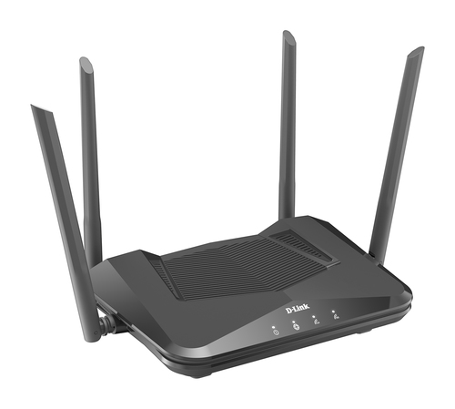 D-Link DIR-X1560 - Wireless Router - 4-Port-Switch - GigE, 802.11ax - 802.11a/b/g/n/ac/ax - Dual-Band 