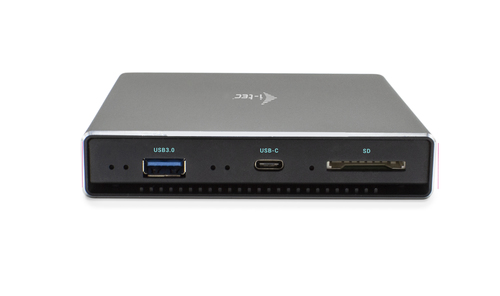 I-TEC USB C Storage Docking Station 4K 1x HDMI 1x USB-C 3.1 Data 1x USB 3.0 1x SD-Slot 1x interner Slot fuer 6,4cm HDD/SSD 85W PD 
