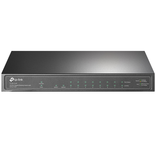 TP-Link TL-SG1210P 8xGB-LAN, PoE+, 1xGB-LAN, 1x SFP 