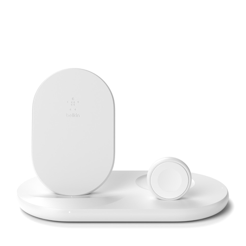 BELKIN 3-IN-1WIRELESS CHARGING STATIO F/APPLE WATCH UND IPHONE WHITE (WIZ001VFWH) 