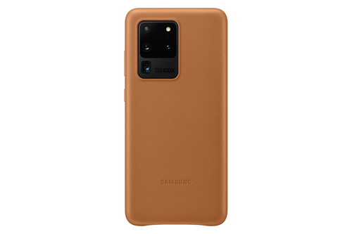 Samsung Leather Cover EF-VG988 - Hintere Abdeckung fr Mobiltelefon - Leder - Schwarz - fr Galaxy S20 Ultra 5G (EF-VG988LAEGEU) 