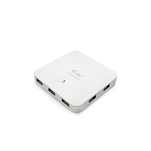 I-TEC USB-C Metal Charging HUB 7x USB 3.0 + Power Delivery 60W ohne netzteil ideal fuer Notebook Ultrabook Tablet PC 