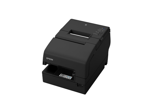 Epson TM H6000V-214P1 - Belegdrucker - Thermozeile/Punktmatrix - 230 x 297 mm, Rolle (7,95 cm) - 180 x 180 dpi - 9 Pin - bis zu 350 mm/Sek. - USB, LAN, seriell, NFC, USB 2.0-Host - Schwarz 