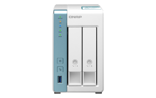 QNAP TS-231K - NAS-Server - 2 Schchte - SATA 6Gb/s - RAM 1 GB - Gigabit Ethernet 