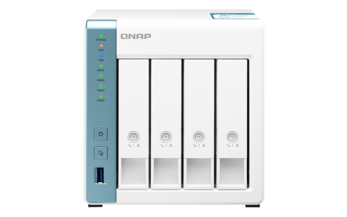QNAP TS-431K - NAS-Server - 4 Schchte - SATA 6Gb/s - RAM 1 GB - Gigabit Ethernet 