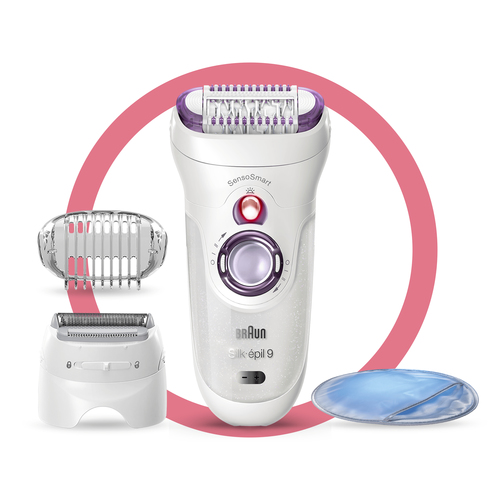 Braun Silk-pil 9 81706314 - Wei - Violett - 40 Pinzette - Bikini - Vorderer Oberschenkel - Innere Oberarme - uere Oberarme - Rasieren - LED - Deutschland (285182) 