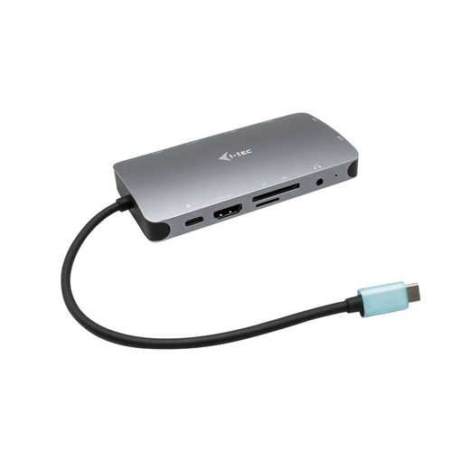 I-TEC USB-C Metal Nano Dock 1xHDMI 1xVGA 1xSD Kartenleser 1xmicroSD Kartenleser 1xGLAN 1xAudio/Mic 3xUSB 3.1 1xUSB-C Data 1xUSB-C PD (C31NANODOCKVGAPD) 