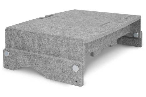 BakkerElkhuizen Q-Riser 110 43,2 cm (17 Zoll ) Grau (BNEQR110CLGY) 
