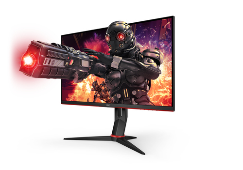 AOC Gaming 24G2ZE/BK schwarz / rot (EEK: F) 