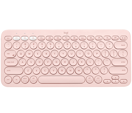 LOGITECH K380 Multi-Device Bluetooth Keyboard - ROSE - CH - CENTRAL 