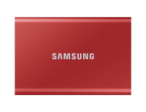 SAMSUNG Portable SSD T7 500GB extern USB 3.2 Gen 2 metallic red 