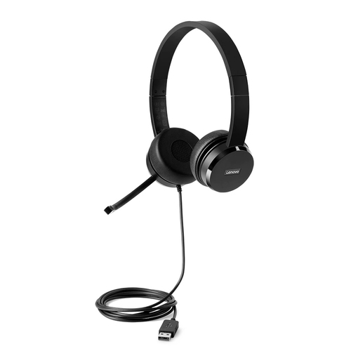 Lenovo 100 Stereo USB Headset (On-Ear) 