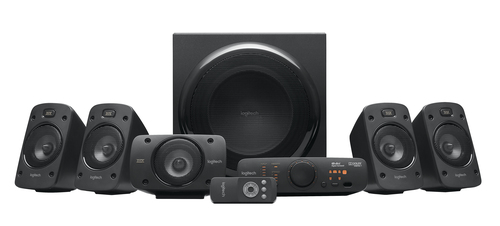 Logitech Z906 schwarz Lautsprecher 5.1, THX-zertifiziert, 500 Watt max. Leistung 