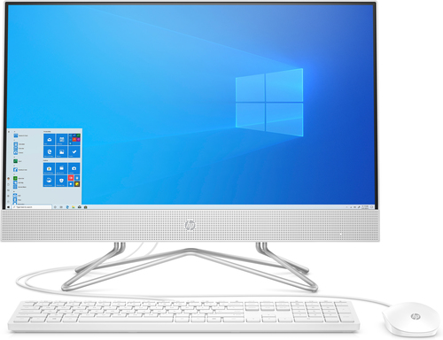 HP 24-df0020ng - All-in-One (Komplettlsung) - Pentium Silver J5040 / 2 GHz - RAM 8 GB - SSD 256 GB - NVMe - DVD-Writer - UHD Graphics 605 - GigE - WLAN: 802.11a/b/g/n/ac, Bluetooth 4.2 - Win 10 Home 64-Bit - Monitor: LED 60.45 cm (23.8 Zoll) 1920 x 1080  