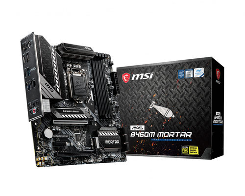 MSI MAG B460M MORTAR mATX Mainboard Sockel 1200 M.2/DP/HDMI/USB3.2 