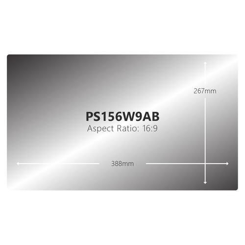 V7 Anti-Blue light - Notebook-Bildschirmschutz - entfernbar - klebend - 39.7 cm (15.63 Zoll) 