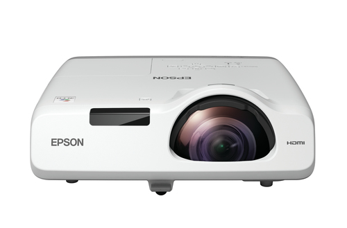 Epson EB-L200SW - 3-LCD-Projektor - 3800 lm (wei) - 3800 lm (Farbe) - WXGA (1280 x 800) - 16:10 - 720p - Short-Throw Fixed-Objektiv - 802.11a/b/g/n/ac Wireless / LAN/ Miracast - wei 
