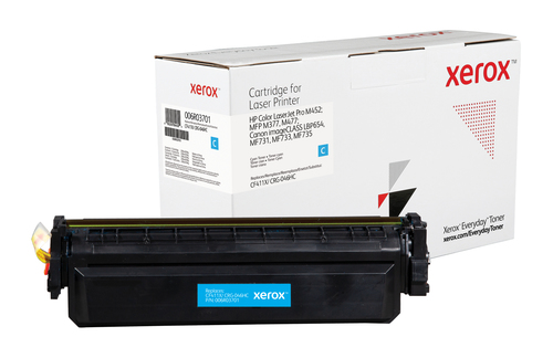 TON Xerox High Yield Cyan Toner Cartridge equivalent to HP 410X for use in Color LaserJet Pro M452; MFP M377, M477; Canon imageCLASS LBP654 (CF411X) 