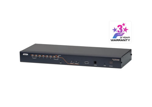 ATEN ALTUSEN KH2508 - KVM-Switch - PS/2 - 8 x KVM port(s) - 2 lokale Benutzer - an Rack montierbar (KH2508A-AX-G) 