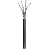 Wentronic Goobay - Bulkkabel - 100,0m - SFTP, PiMF - CAT 6 - verseilt - Schwarz (57195) 