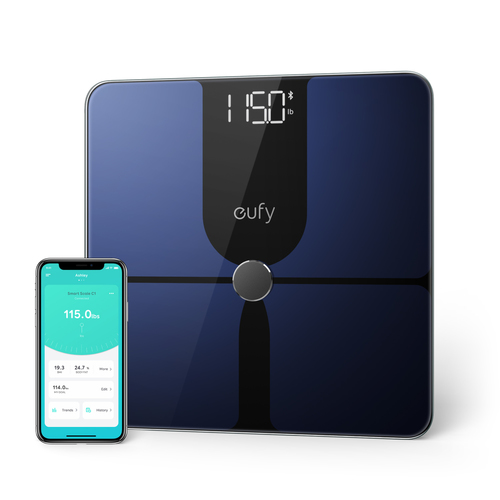 Anker T9147011 Personenwaage Rechteck Schwarz Elektronische Personenwaage (T9147011) 