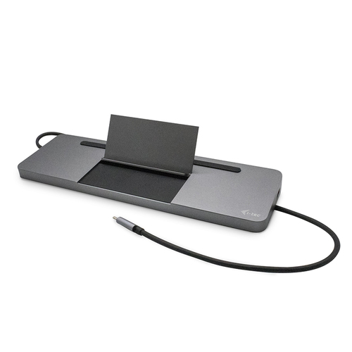 I-TEC USB-C Metal 4K 3xDisplay DS 1xHDMI 1xVGA 1xDP 1xSD+1x microSD Kartenleser 1xGLAN 1x3.5mm Audio 2xUSB 3.0 2xUSB 2.0 1xUSB-C PD 