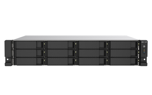 QNAP TS-1253DU-RP - NAS-Server - 12 Schchte - Rack - einbaufhig - SATA 6Gb/s - RAID 0, 1, 5, 6, 10, JBOD, 5 Hot Spare, 6 Hot Spare, 50 Hot Spare, 10-Hot-Spare, 1 Hot-Spare, 60 Hot Spare - RAM 4GB - 2,5 Gigabit Ethernet - iSCSI - 2U (TS-1253DU-RP-4G) 