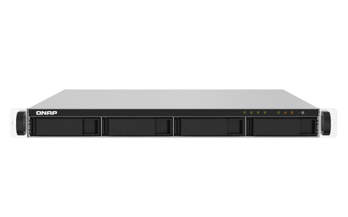 QNAP TS-432PXU - NAS-Server - 4 Schchte - Rack - einbaufhig - SATA 6Gb/s - RAID 0, 1, 5, 6, 10, JBOD - RAM 2 GB - 2.5 Gigabit Ethernet / 10 Gigabit Ethernet - iSCSI - 1U 