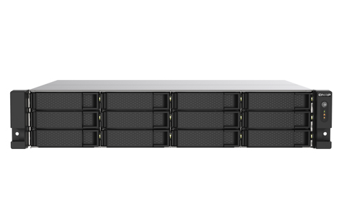 QNAP TS-1273AU-RP - NAS-Server - 12 Schchte - Rack - einbaufhig - SATA 6Gb/s - RAID 0, 1, 5, 6, 10, JBOD, 5 Hot Spare, 6 Hot Spare, 10-Hot-Spare - RAM 8 GB - Gigabit Ethernet / 2.5 Gigabit Ethernet - iSCSI - 2U 