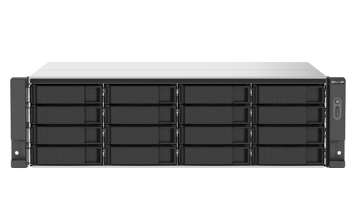 QNAP TS-1673AU-RP - NAS-Server - 16 Schchte - Rack - einbaufhig - SATA 6Gb/s - RAID 0, 1, 5, 6, 10, JBOD, 5 Hot Spare, 6 Hot Spare, 10-Hot-Spare - RAM 16 GB - Gigabit Ethernet / 2.5 Gigabit Ethernet - iSCSI - 3U 