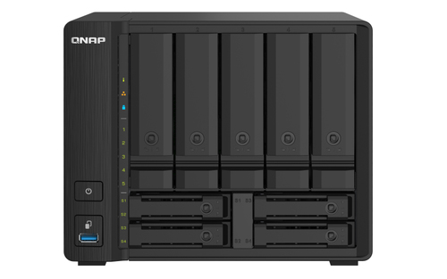 QNAP TS-932PX - NAS-Server - 9 Schchte - SATA 6Gb/s - RAID 0, 1, 5, 6, 10, 50, JBOD, 5 Hot Spare, 6 Hot Spare, 60, 50 Hot Spare, 10-Hot-Spare, 1 Hot-Spare, 60 Hot Spare - RAM 4 GB - Gigabit Ethernet / 2.5 Gigabit Ethernet / 10 Gigabit Ethernet - iSCSI 