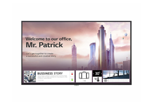LG UH5F Digital Beschilderung Flachbildschirm 139,7 cm (55 Zoll ) IPS 4K Ultra HD Schwarz Eingebauter Prozessor Web OS (55UH5F-H) 