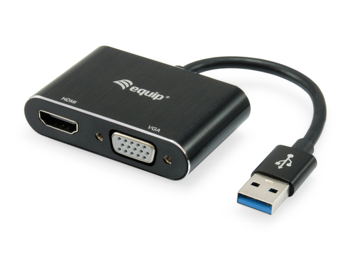 Equip 133386 USB-Grafikadapter 1920 x 1080 Pixel Schwarz (133386) 