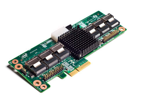 Intel RAID Expander RES2SV240 - Speicher-Controller - 6 Sender/Kanal - SATA 1.5Gb/s / SAS Low-Profile - RAID 0, 1, 5, 6, 10, 50, 60 - PCIe x4 - fr Integrated Server RAID Module RMS2AF040, Server System P4208 