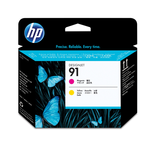 HP 91 Original Druckkopf magenta und gelb Standardkapazitt 1er-Pack 