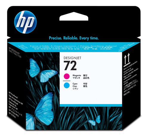 HP 72 Original Druckkopf magenta und cyan Standardkapazitt 1er-Pack 