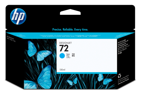 HP 72 Original Tinte cyan hohe Kapazitt 130ml 1er-Pack 