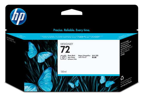 HP 72 Original UV-bestaendige Tinte foto schwarz hohe Kapazitt 130ml 1er-Pack 