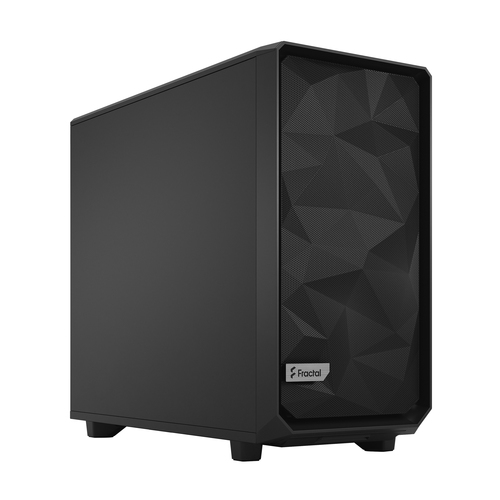 Fractal Design Meshify 2 Black Solid Big Tower Gaming Gehuse mit Seitenfenster 
