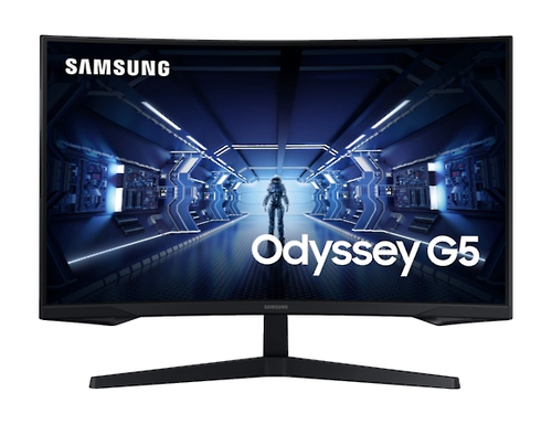 Samsung Odyssey G5 C32G54TQWU - G55T Series - LED-Monitor - gebogen - 80 cm (32 Zoll) - 2560 x 1440 WQHD @ 144 Hz - VA - 250 cd/m - 2500:1 - 1 ms - HDMI, DisplayPort - Schwarz 
