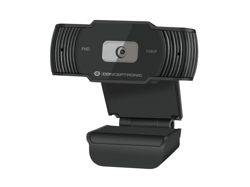 Conceptronic AMDIS04B - Web-Kamera - Farbe - 1920 x 1080 - 1080p - feste Brennweite - Audio - USB 2.0 - Gleichstrom 5 V 
