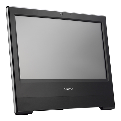 Shuttle XPC X50V7L - Barebone - All-in-One (Komplettlsung) - 1 x Celeron 4205U / 1,8 GHz ULV - RAM 0GB - UHD Graphics - GigE - Monitor: LED 39,6 cm (15.6 Zoll) 1366 x 768 (HD) Touchscreen - Schwarz (X50V7L BLACK) 