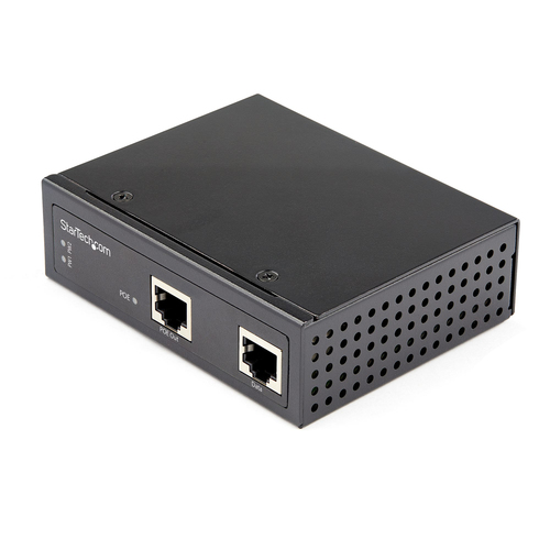 StarTech.com Industrial Gigabit PoE Injector - High Speed/High Power 90W - 802.3bt PoE++ 48V-56VDC Hutschiene UPoE/Ultra Power Over Ethernet Injektor Adapter -40&amp;deg,C bis 75&amp;deg,C Robust (POEINJ1G90W) - Power Injector - 90 Watt - Ausgangsanschls 