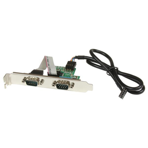 StarTech.com interner USB Mainboard Header auf Seriell RS232 Adapter - Serieller Adapter - USB - RS-232 x 2 (ICUSB232INT2) 